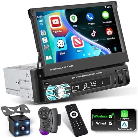 Hikity 10 1 Inch Detachable Touch Screen Car Stereo Single Din With