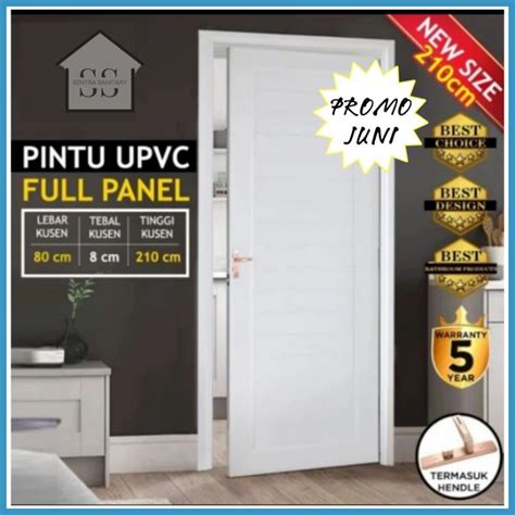 Jual PINTU UPVC FULL PANEL 80 X 200 cm LEBIH KOKOH ANTI RAYAP | Shopee