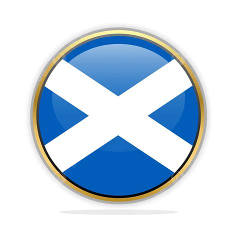 Button Flag Design Template Scotland Vector Flag Scotland Flag