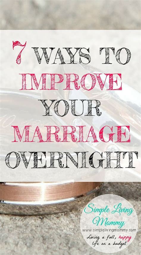 7 ways to improve your marriage overnight – Artofit
