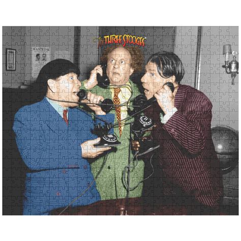 Three Stooges Shemp With Phone 500 Piece Puzzle — The Three Stooges