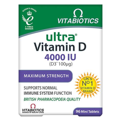 Vitabiotics Ultra Vitamin D3 4000IU Holland Barrett