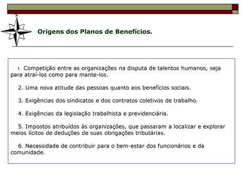 Cap Tulo Benef Cios E Servi Os Conceito De Benef Cios Sociais Ppt