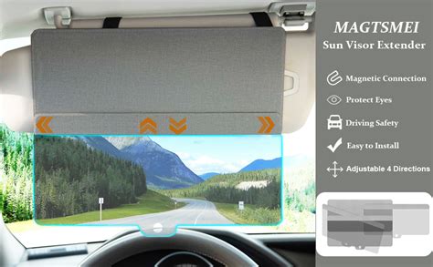 Amazon Magtsmei Upgraded Car Sun Visor Extender Polarized Sun