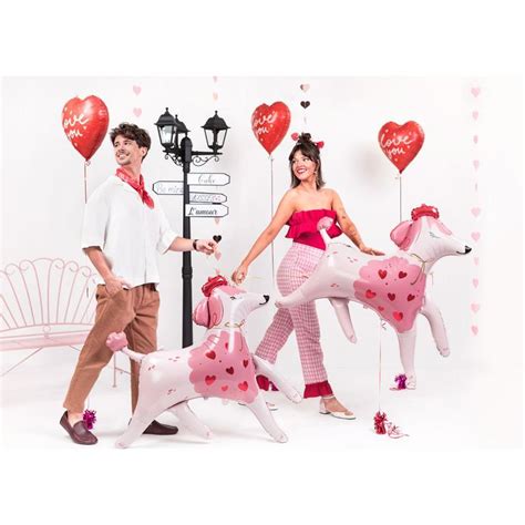 Ballon Alu Coeur I Love You 45 Cm Rouge