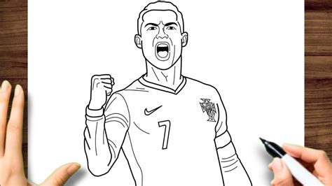 Como Desenhar Cristiano Ronaldo - COMO DESENHAR O CRISTIANO RONALDO PASSO A PASSO | DESENHOS PARA ...