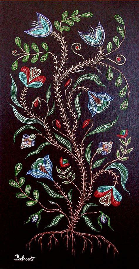 Christi Belcourt Dot Art Painting Bead Art Bead Work