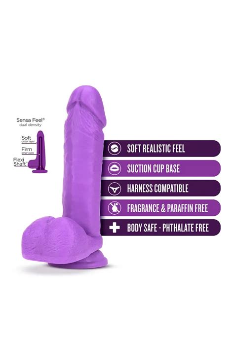 Dual Density Dildo Neon Purple Cm Eros Sex Shop