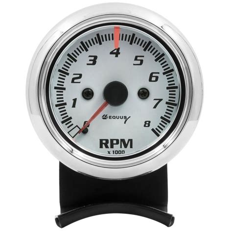 Equus 2 12in 0 8000 Rpm Chrome Tachometer Gauge