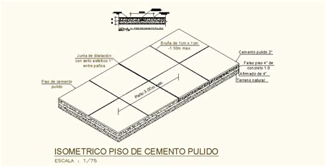 Polished Concrete Floor Detail Elevation And Plan Layout File Cadbull