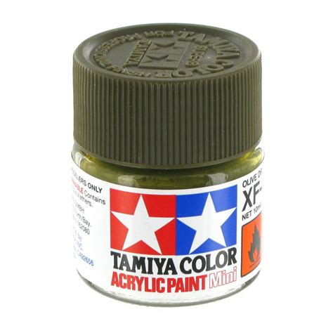 Xf Olive Drab Flat Acrylic Paint Mini Ml