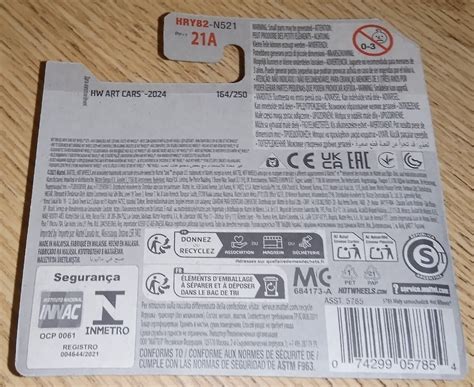 Hot Wheels Main Int L Short Card Mailed It HRY Art Cars Blue EBay