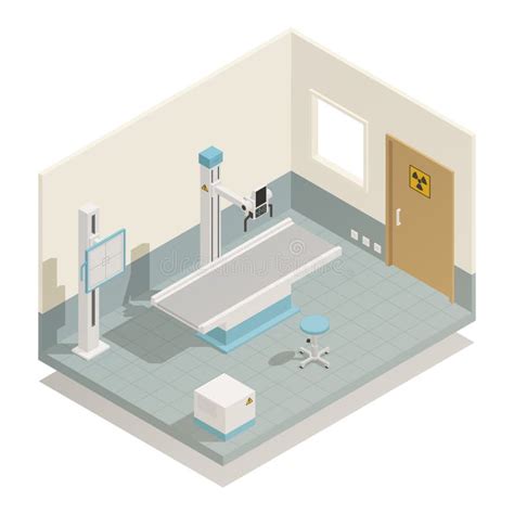 Hospital Equipment Isometric Set Stock Vector Illustration Of