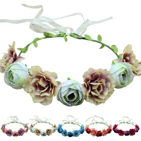 Aliexpress.com : Buy New High Quality Floral Hairbands Girls Wedding ...