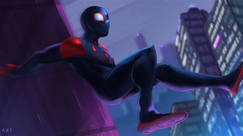 1366x768 Spiderman Into The Spider Verse 2018 Fan Art 1366x768