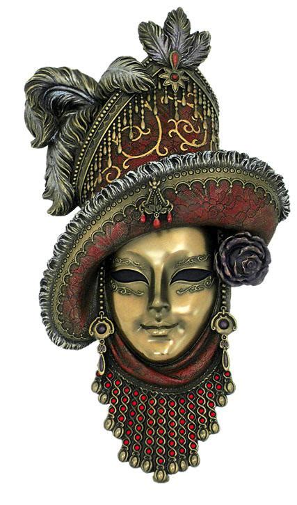 Venetian Mask the Lady Wall Decor (Genesis Fine Arts) | Gothic Gifts