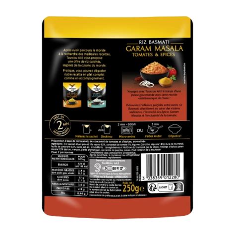 Riz Basmati Masala Taureau Aile Le Paquet De G Prix Carrefour