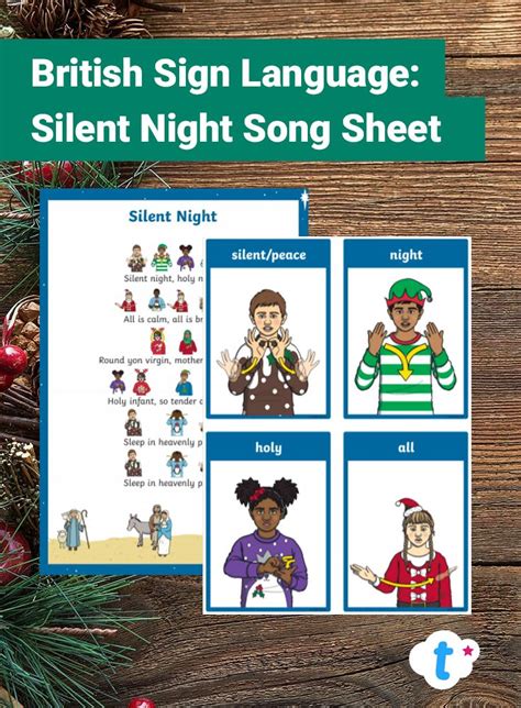 Silent Night In Sign Language Printable - Printable Word Searches