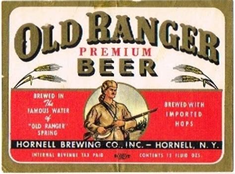 Item Old Ranger Premium Beer Label