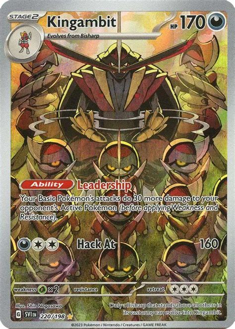 Pokemon Scarlet Violet Base Set Single Card Illustration Rare Kingambit