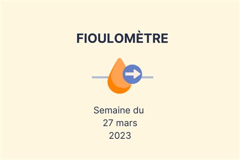 Fioulom Tre Volution Du Prix Du Fioul Semaine Du Mars