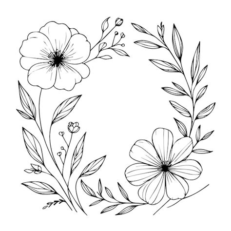 Premium Vector | Minimal botanical graphic sketch drawing trendy tiny ...