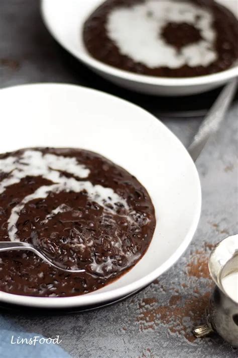 Bubur Pulut Hitam (Black Glutinous Rice Pudding)