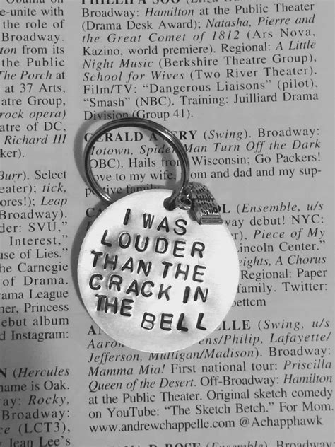 Hamilton Broadway Hurricane Lyrics Charm Keychain by Westeros