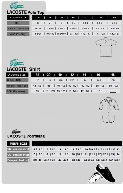 Lacoste Size Chart Kids Store | emergencydentistry.com