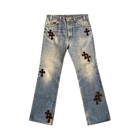 Chrome Hearts Cross Patch Jeans Atelier Yuwaciaojp