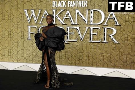 Danai Gurira Shows Off Her Sexy Tits At The Black Panther Wakanda Forever Premiere In London