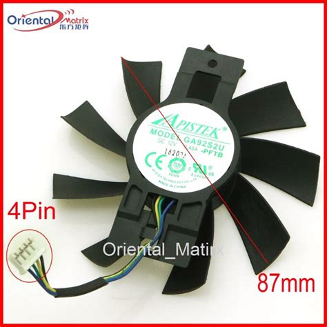 Ga92b2u Ga92s2u Pftb 12v 046a 4pin 87mm Ventilador Vga Para Dataland