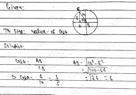 Solved A Circle Centered At The Origin Has A Radius Of Units The