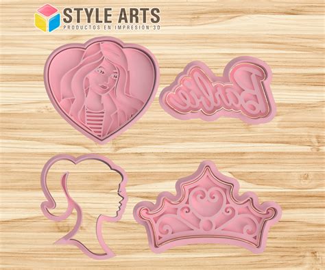 Stl File Barbie Cookie Cutter Pack X4・3d Printable Model To Download・cults