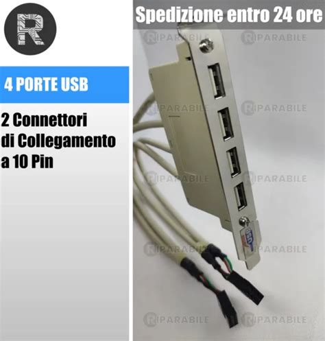 Scheda Espansione 4 Porte Usb 20 Scheda Madre Pc Connettore Femmina 10