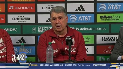 Gerardo Tata Martino En Conferencia De Prensa Punto Final Youtube