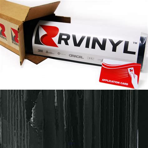 Rwraps™ Black Hyper Gloss Vinyl Wrap Car Wrap Film