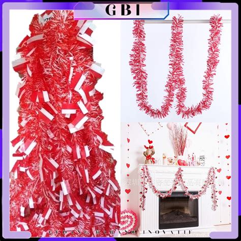 Jual Gbi Slinger Tinsel Rumbai Merah Putih Meter Hiasan Aksesoris