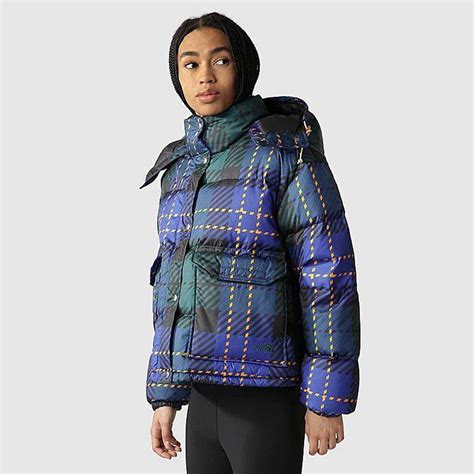 The North Face Printed 71 Sierra Down Short Jacket Ponderosa Green