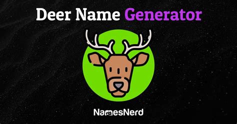 Deer Name Generator - NamesNerd