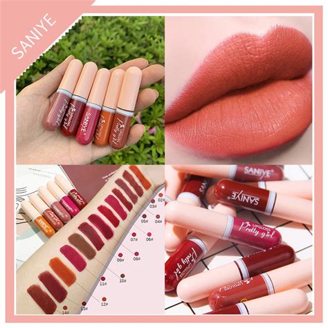 Saniye Original Lip Tint Mini Style Capsule Matte Liquid Lipstick