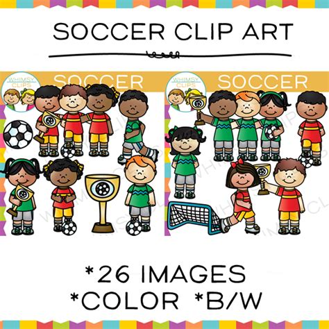 Kids Soccer Clip Art , Images & Illustrations | Whimsy Clips