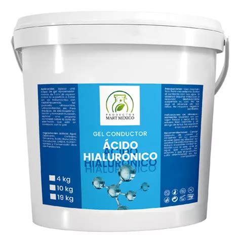 Gel Conductor Con Ácido Hialurónico Aparatología 4 Litros Envío gratis