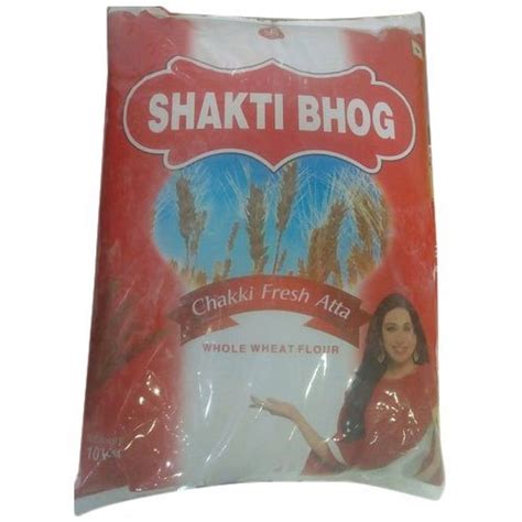 10 Kg Shakti Bhog Whole Wheat Flour For Cooking Rs 340 Packet