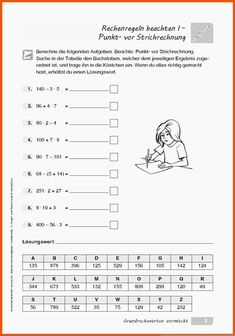 Mathe Grundrechenarten Arbeitsbl Tter Mathe Arbeitsbl Tter