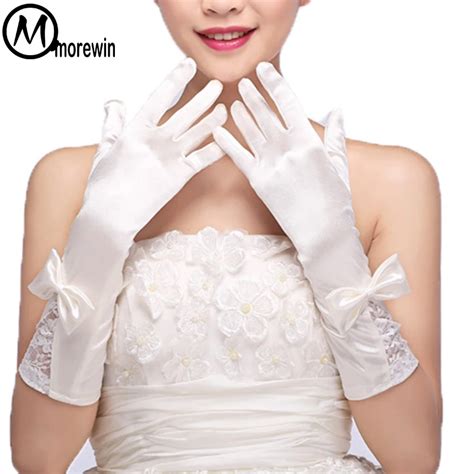 Morewin Elastic Elegent Bowknot Long Gloves Women Opera Decent Party