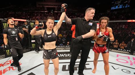 UFC 275 Le K O brutal de Zhang Weili envoie Joanna Jedrzejczyk à la