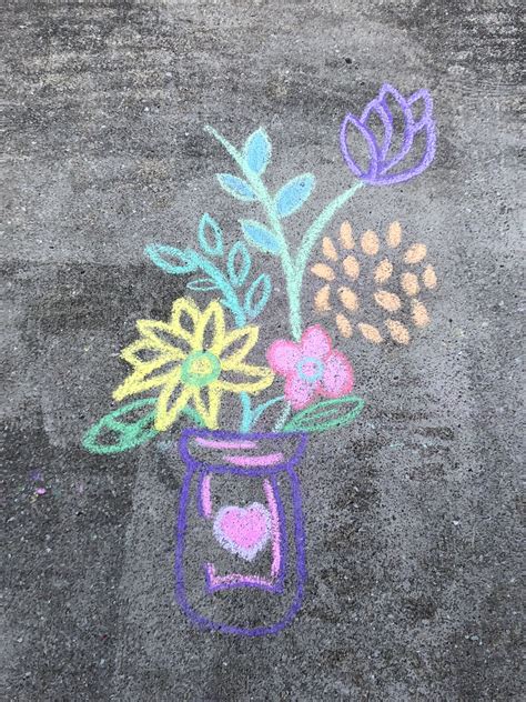 Pin On Chalk Art Sidewalk Chalk Art Easy Chalk Drawings Chalk Art