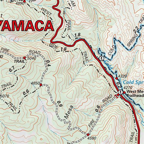 Cuyamaca Rancho Map By Tom Harrison Maps Avenza Maps