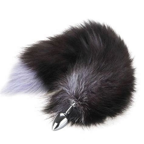 Fox Tail Anal Butt Plug Metal Stainless 41cm Sex Toys For Adult Cospaly Games Sexual Fantasies